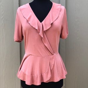 Pink Peplum Top